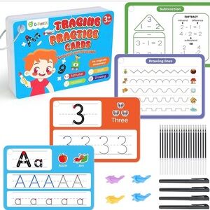 Tracing Practice Cards for Kids - Multicolor New